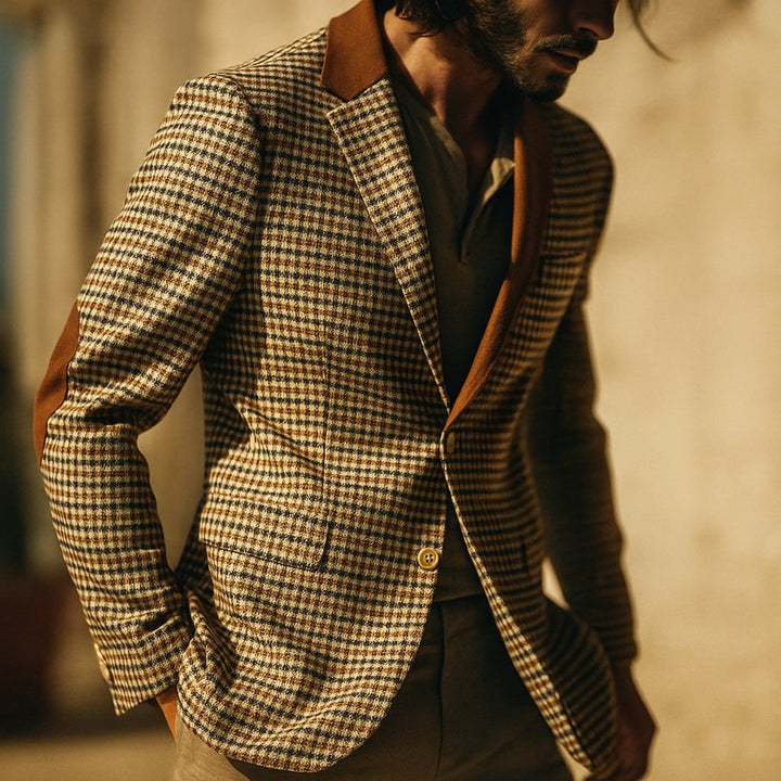 Giancarlo Checked Blazer