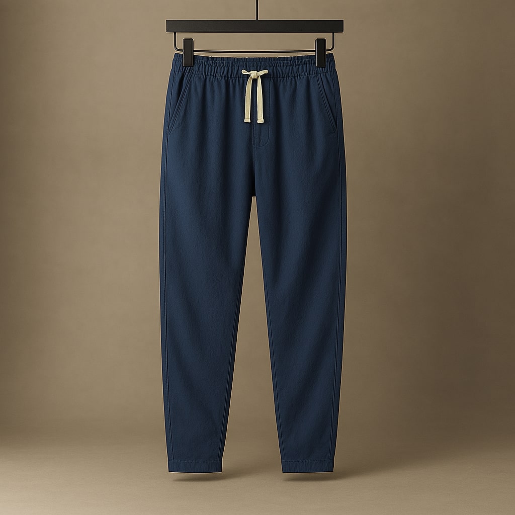 Elio Cotton Drawcord Pant