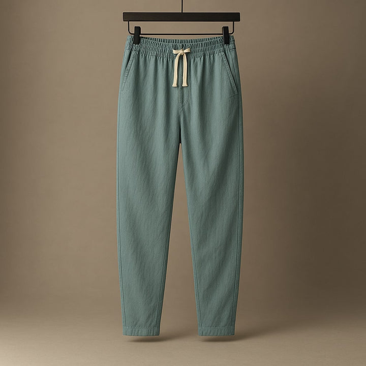 Elio Cotton Drawcord Pant