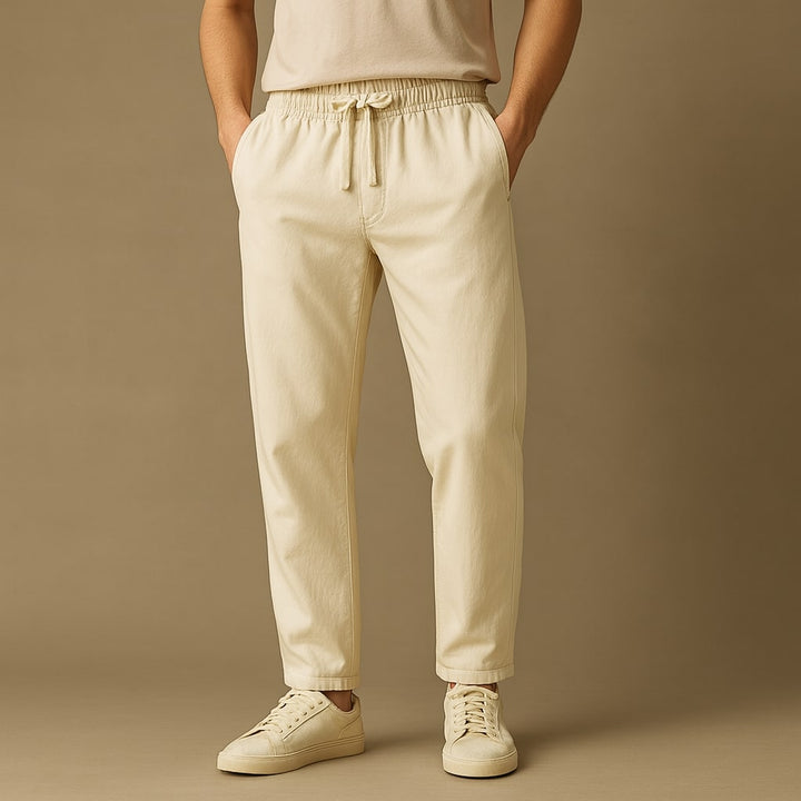 Elio Cotton Drawcord Pant
