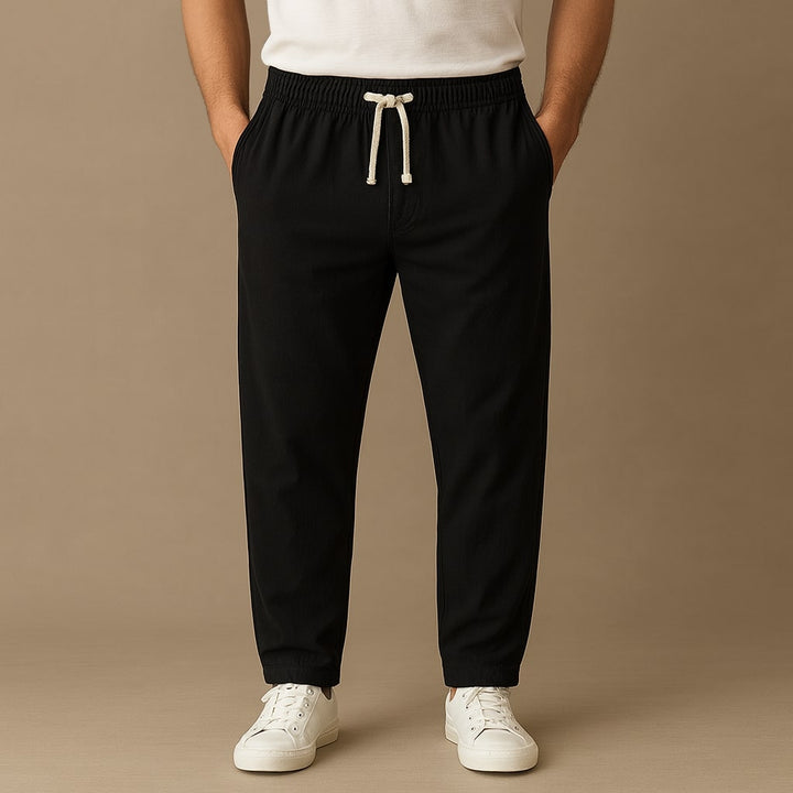 Elio Cotton Drawcord Pant