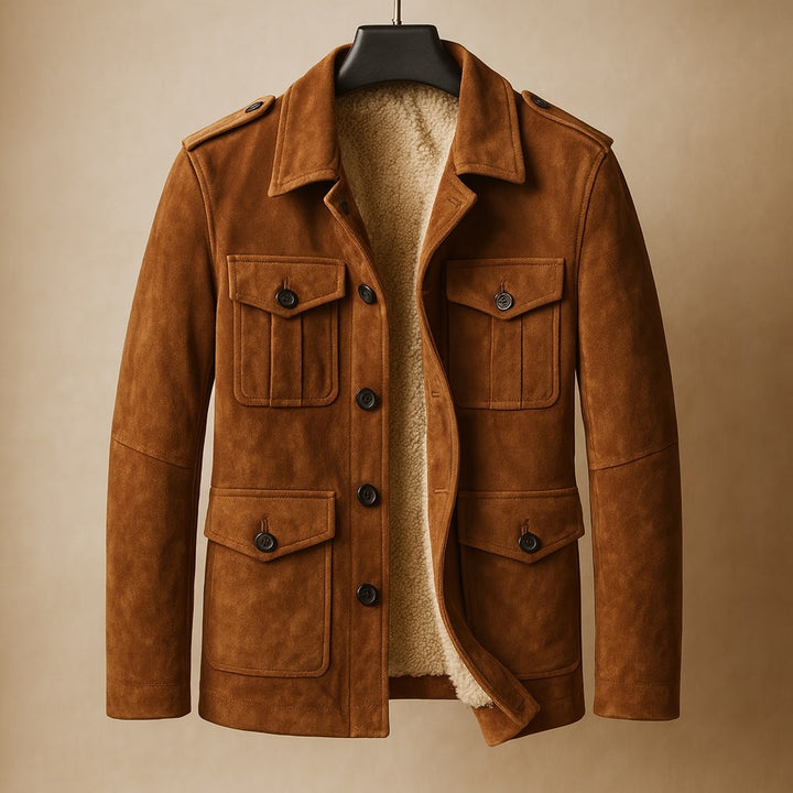 Giovanni Sueded Sherpa Field Jacket