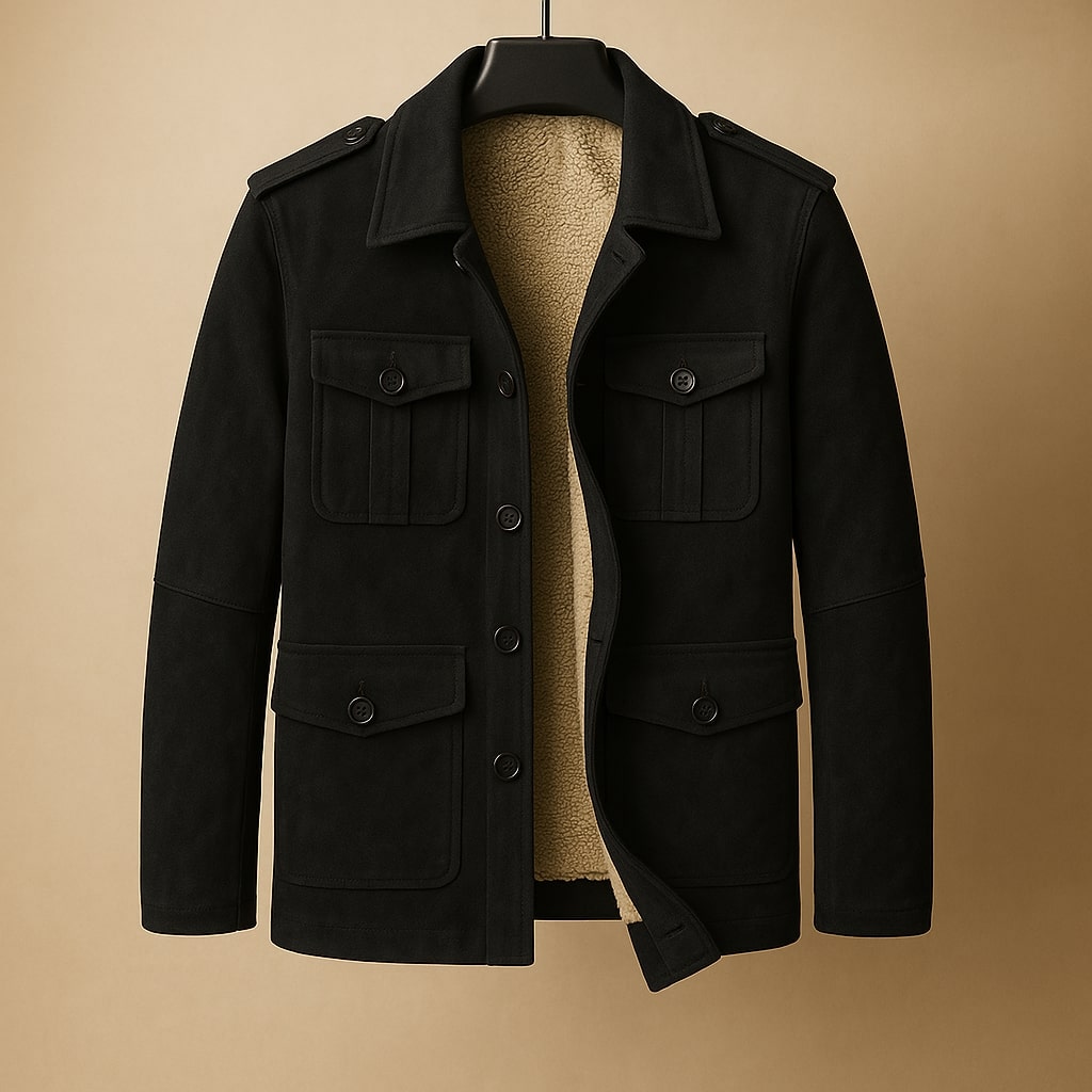 Giovanni Sueded Sherpa Field Jacket