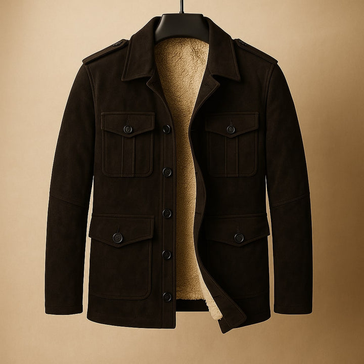 Giovanni Sueded Sherpa Field Jacket