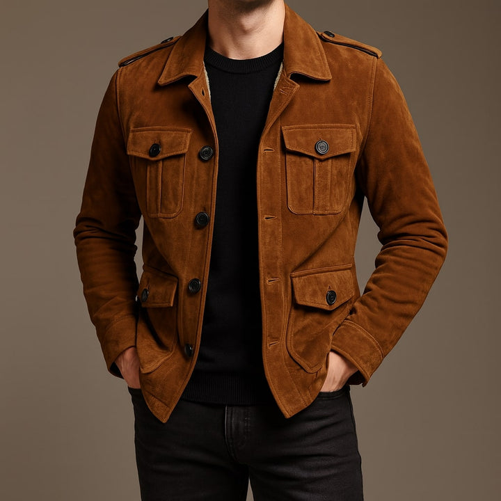 Giovanni Sueded Sherpa Field Jacket