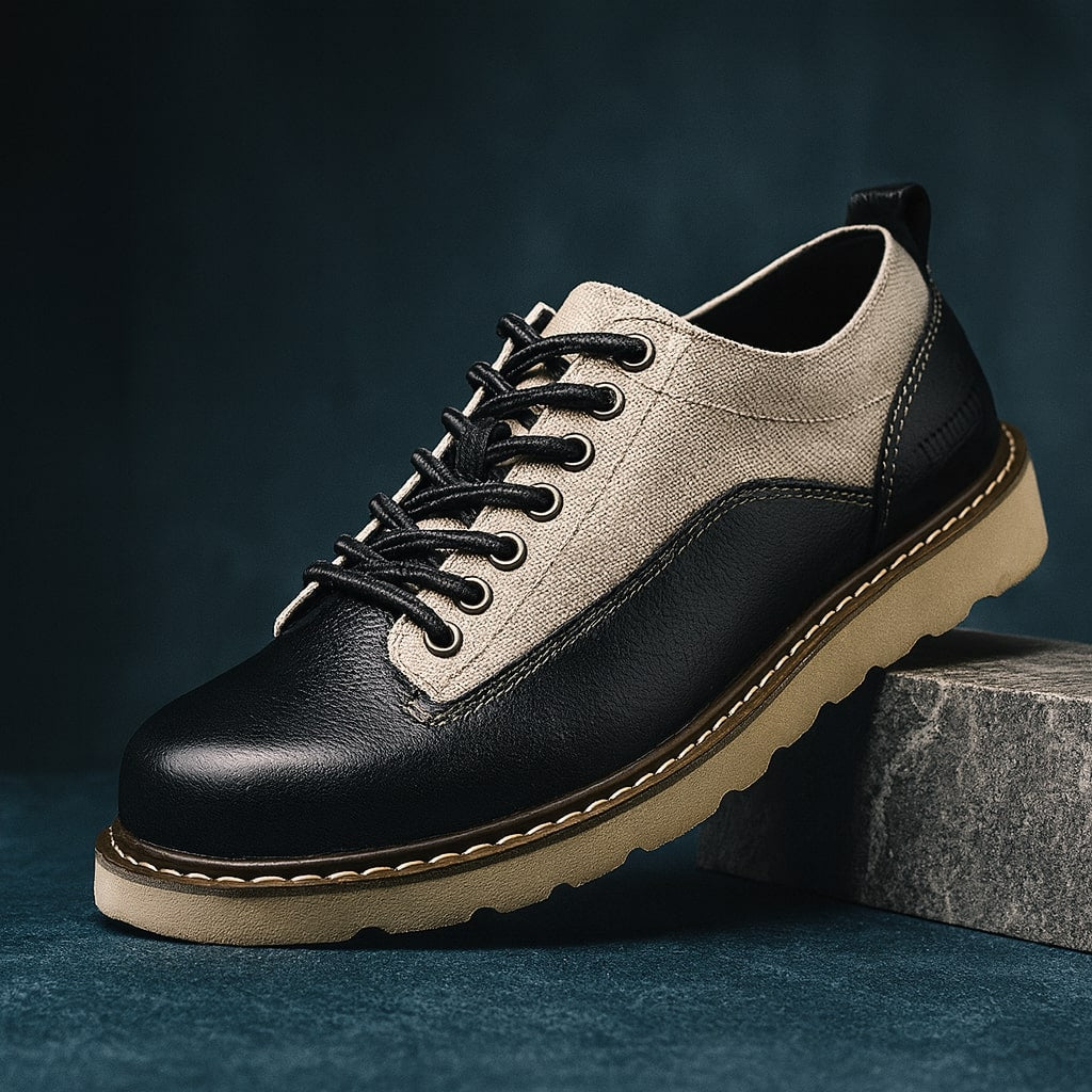 Bruno Mixed-Material Oxford