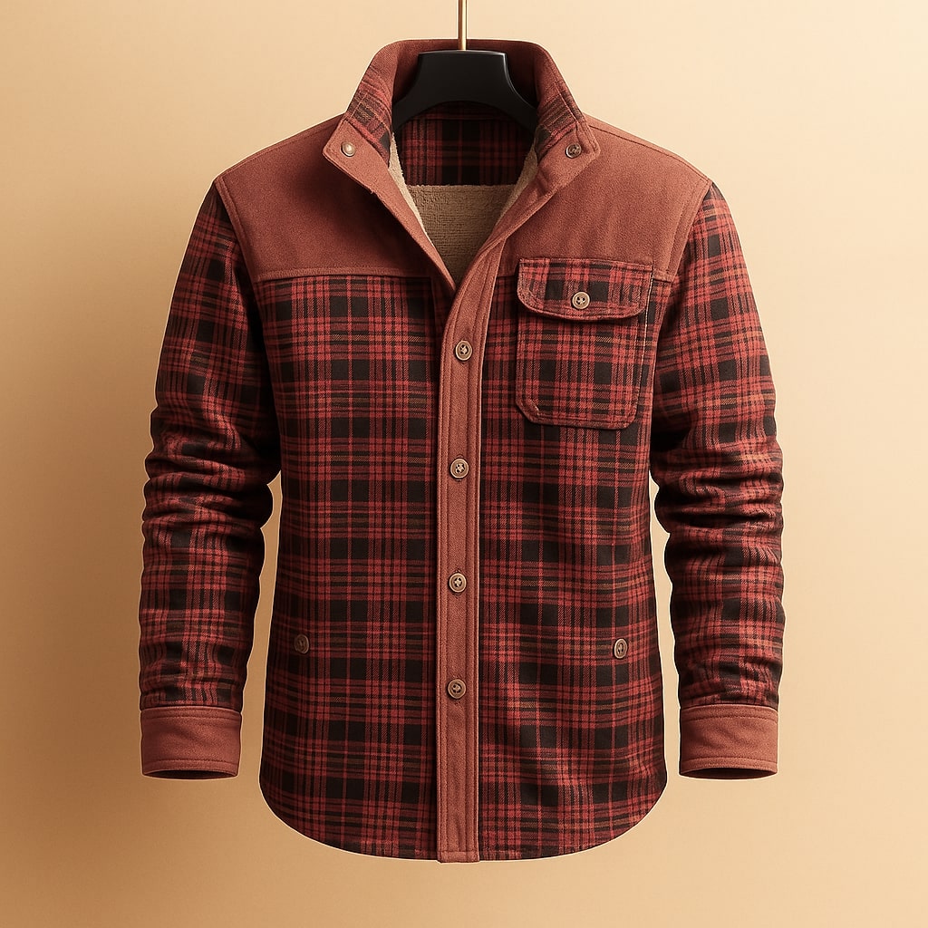 Matteo Lined Cotton Flannel Shirt