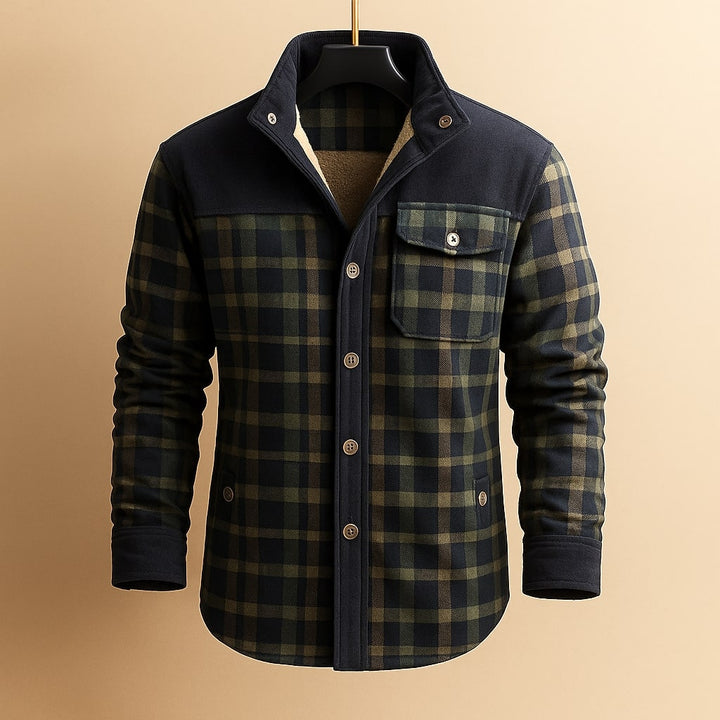 Matteo Lined Cotton Flannel Shirt
