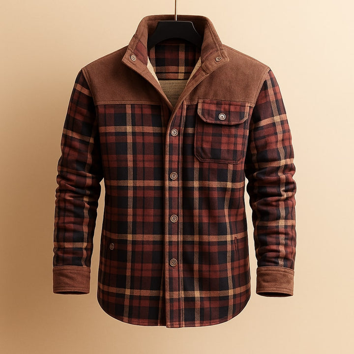 Matteo Lined Cotton Flannel Shirt