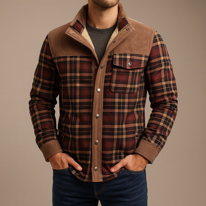Matteo Lined Cotton Flannel Shirt