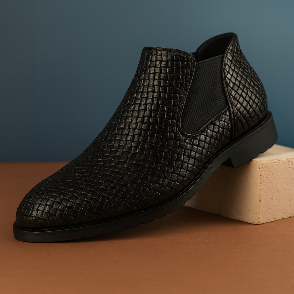 Riccardo Woven Leather Slip-On Shoe