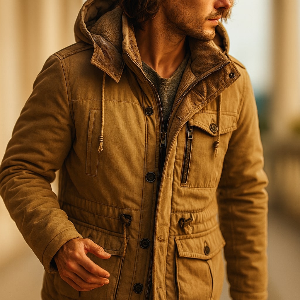 Antonio Lined Cotton Parka Jacket