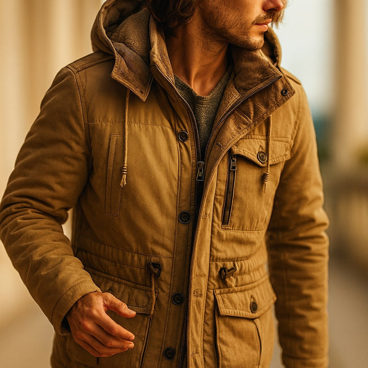 Antonio Lined Cotton Parka Jacket