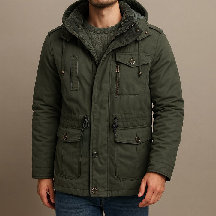 Antonio Lined Cotton Parka Jacket