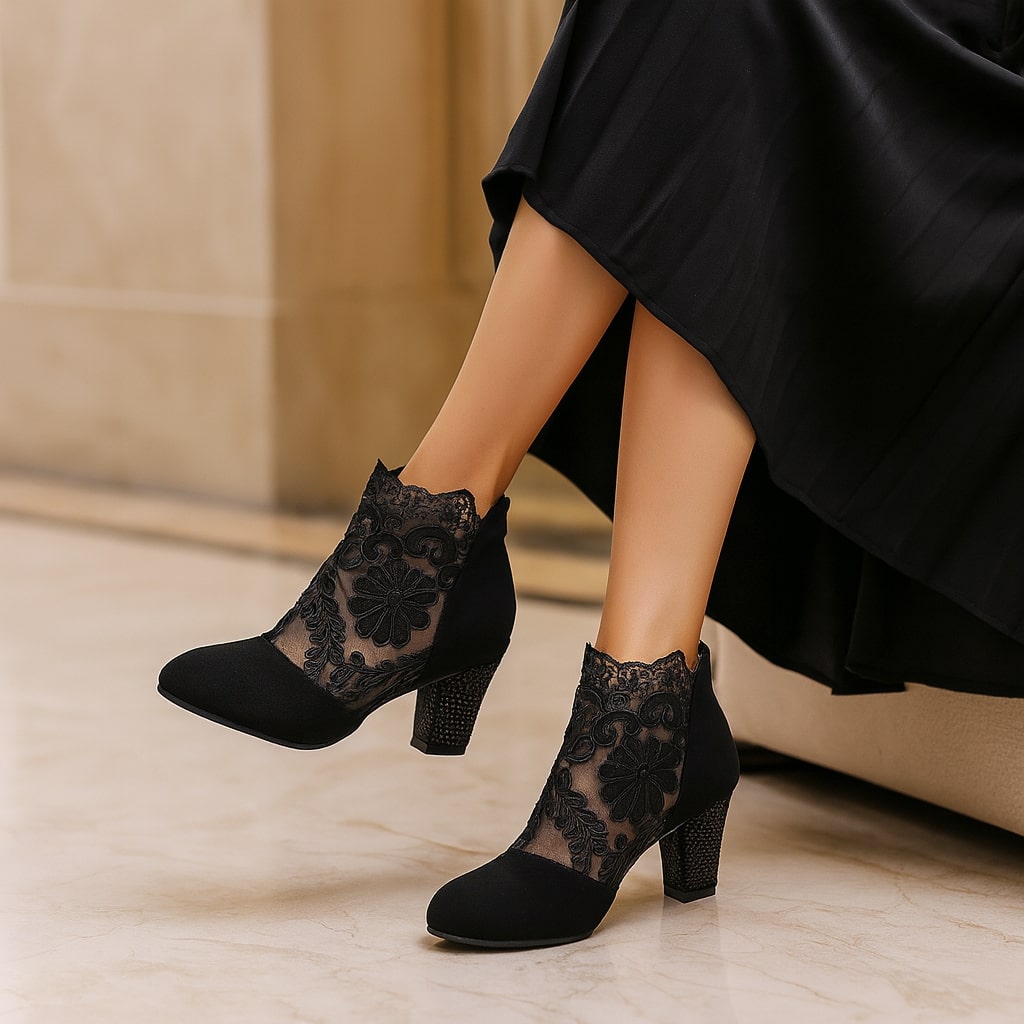 Valeria Embellished Ankle Boot