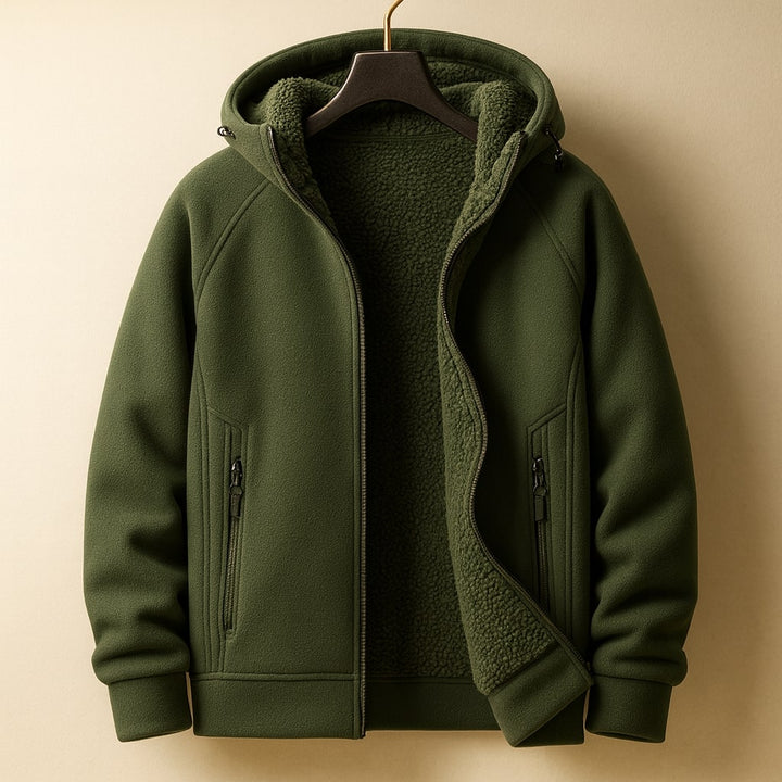 Matteo Sherpa-Lined Zip Hoodie