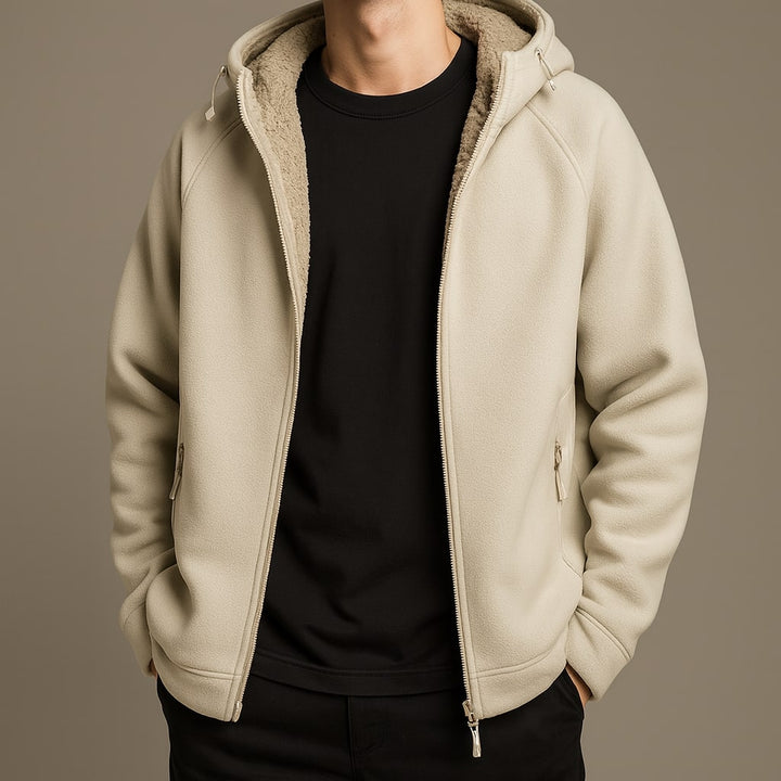 Matteo Sherpa-Lined Zip Hoodie