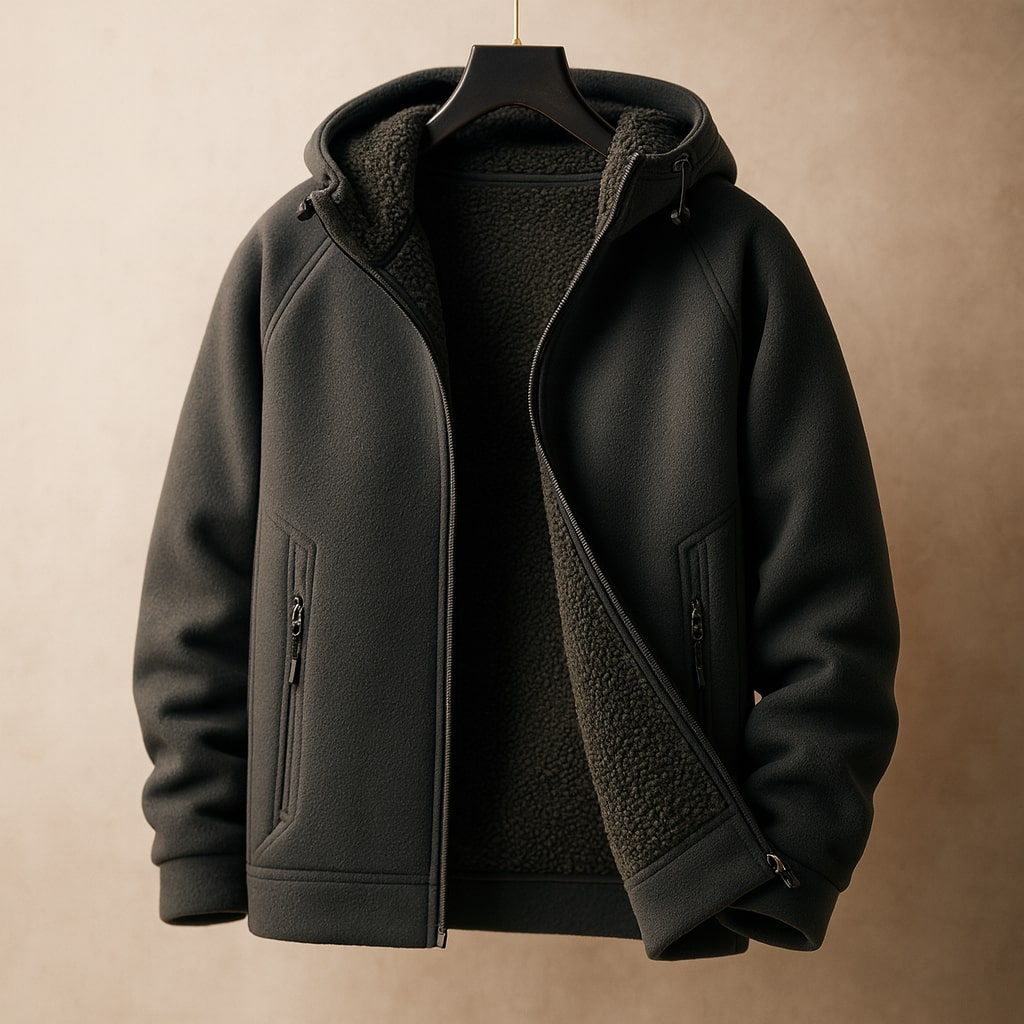 Matteo Sherpa-Lined Zip Hoodie