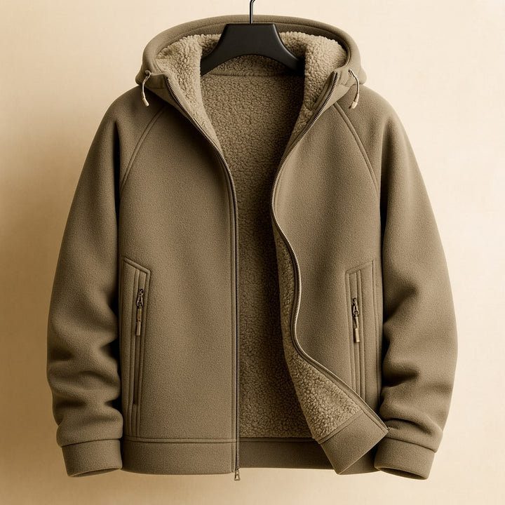 Matteo Sherpa-Lined Zip Hoodie