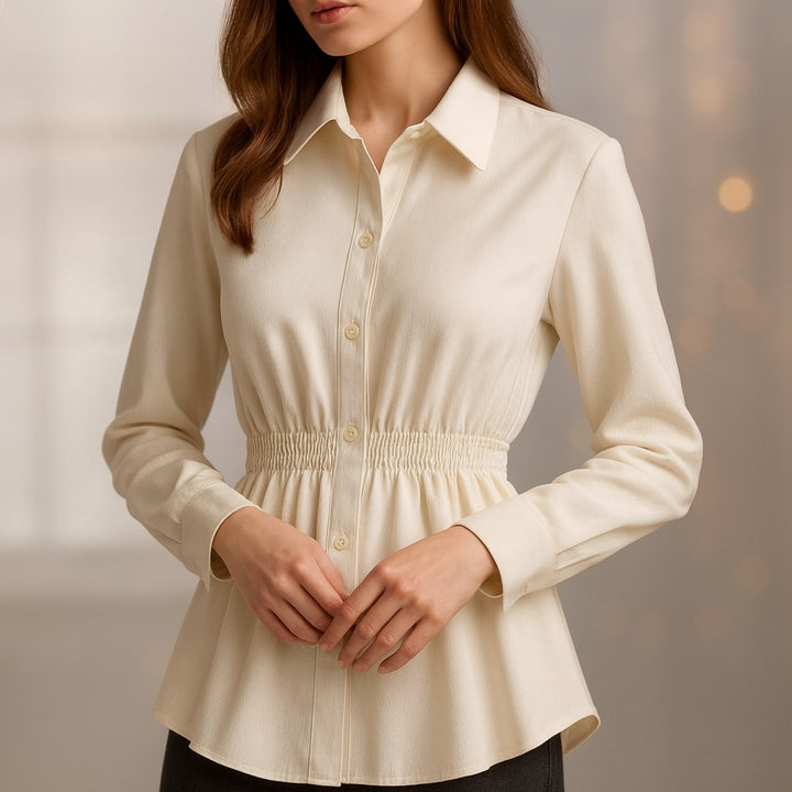 Elena Shaped Button-Up Shirt