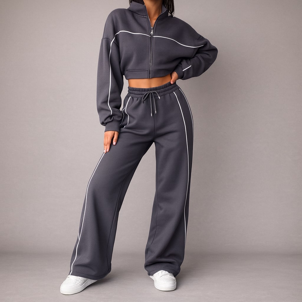 Aria Zip Jacket & Drawcord Pant Set