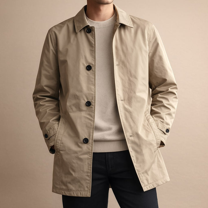 Lorenzo Quilted-Lined Car Coat