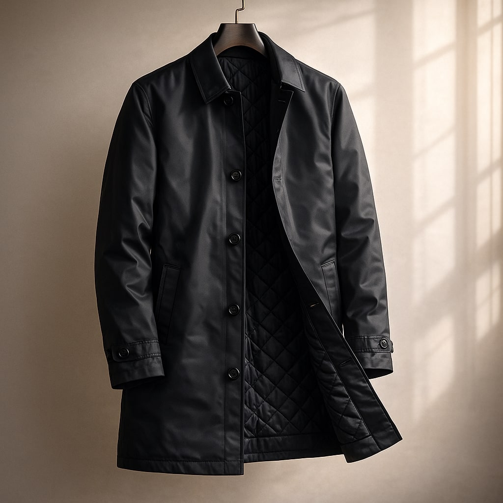 Lorenzo Quilted-Lined Car Coat