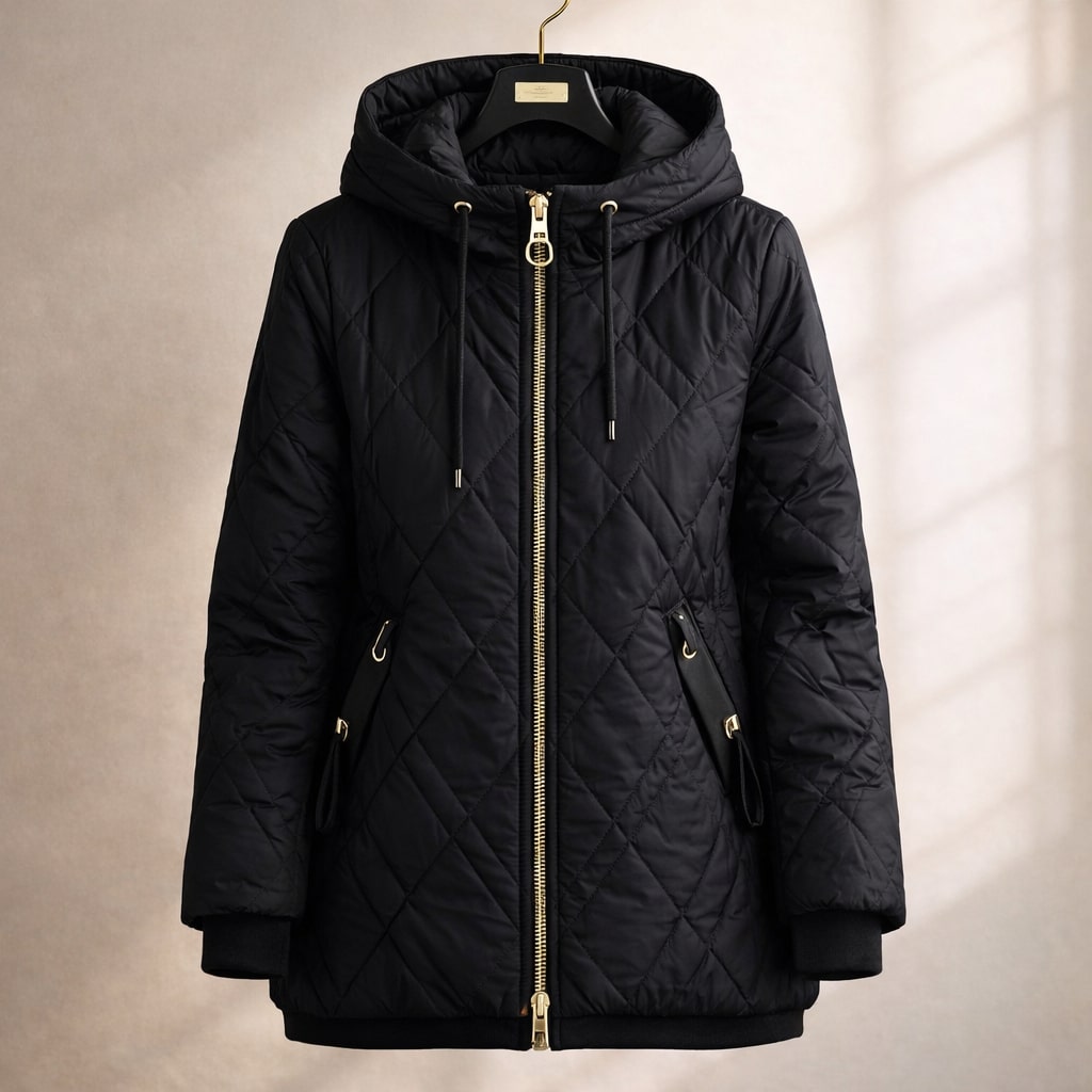 Emia Quilted Hooded Jacket