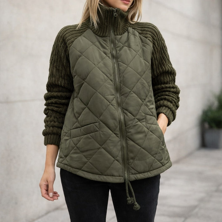 Elia Quilted Hybrid Zip Jacket