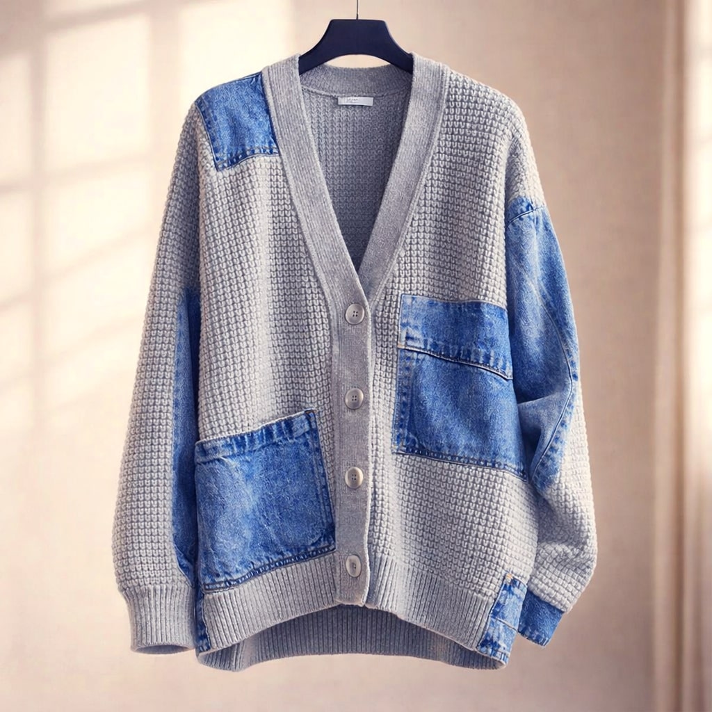 Clara Textured Button Cardigan