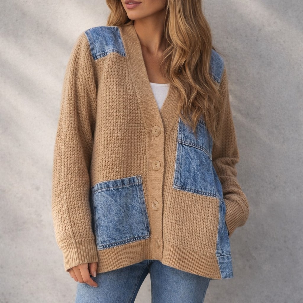 Clara Textured Button Cardigan