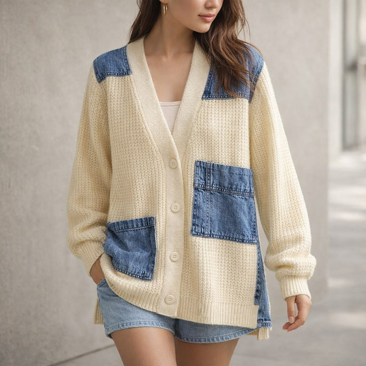 Clara Textured Button Cardigan