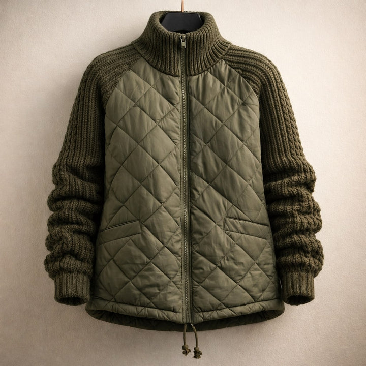Elia Quilted Hybrid Zip Jacket