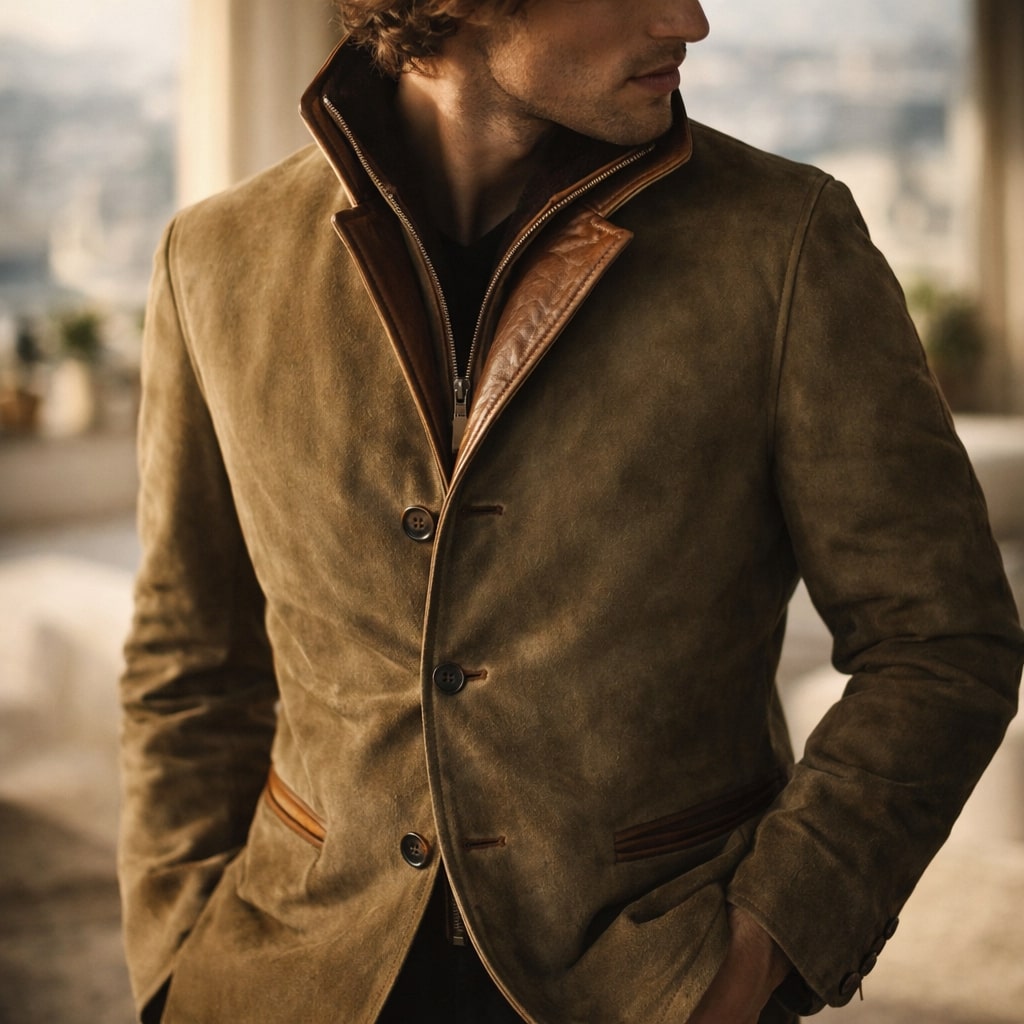 Vittorio Sueded Lined Jacket