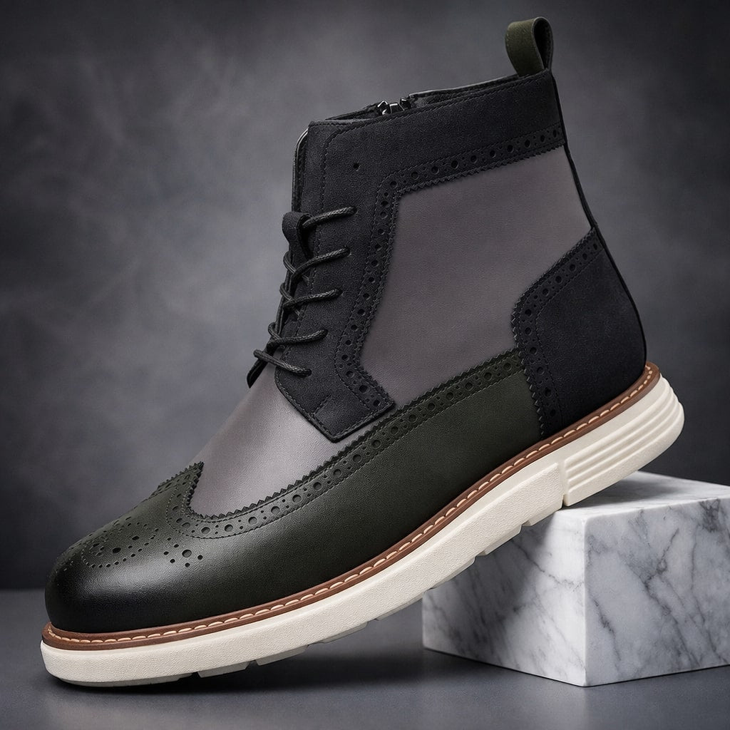 Alessandro Hybrid Leather Ankle Boot