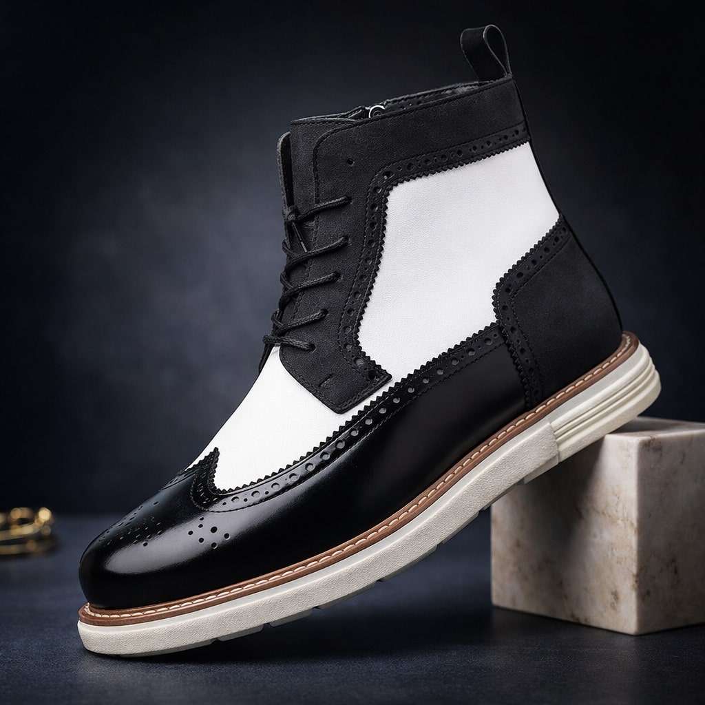 Alessandro Hybrid Leather Ankle Boot
