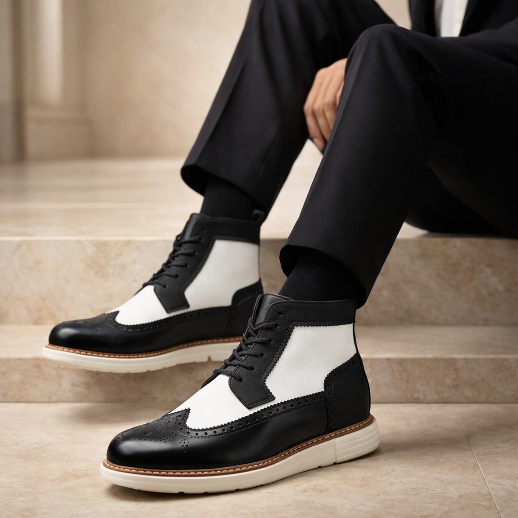 Alessandro Hybrid Leather Ankle Boot