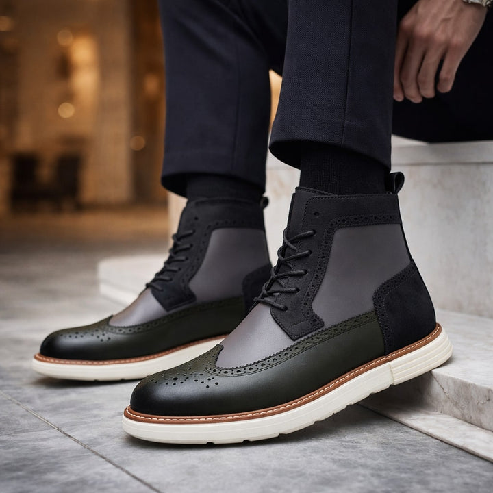 Alessandro Hybrid Leather Ankle Boot