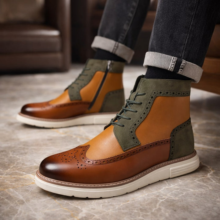 Alessandro Hybrid Leather Ankle Boot