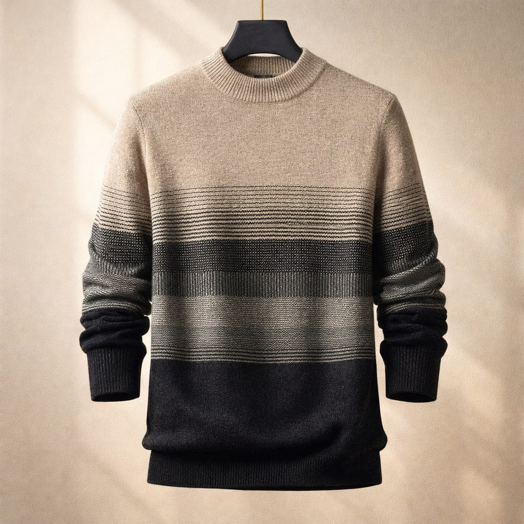 Alessandro Wool Textured Crew Sweater