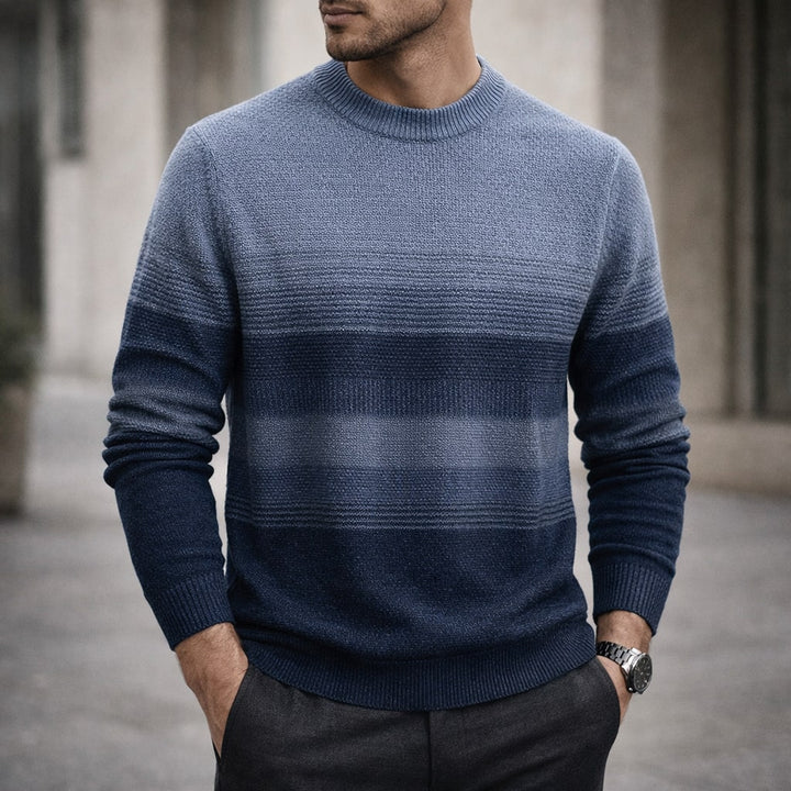 Alessandro Wool Textured Crew Sweater