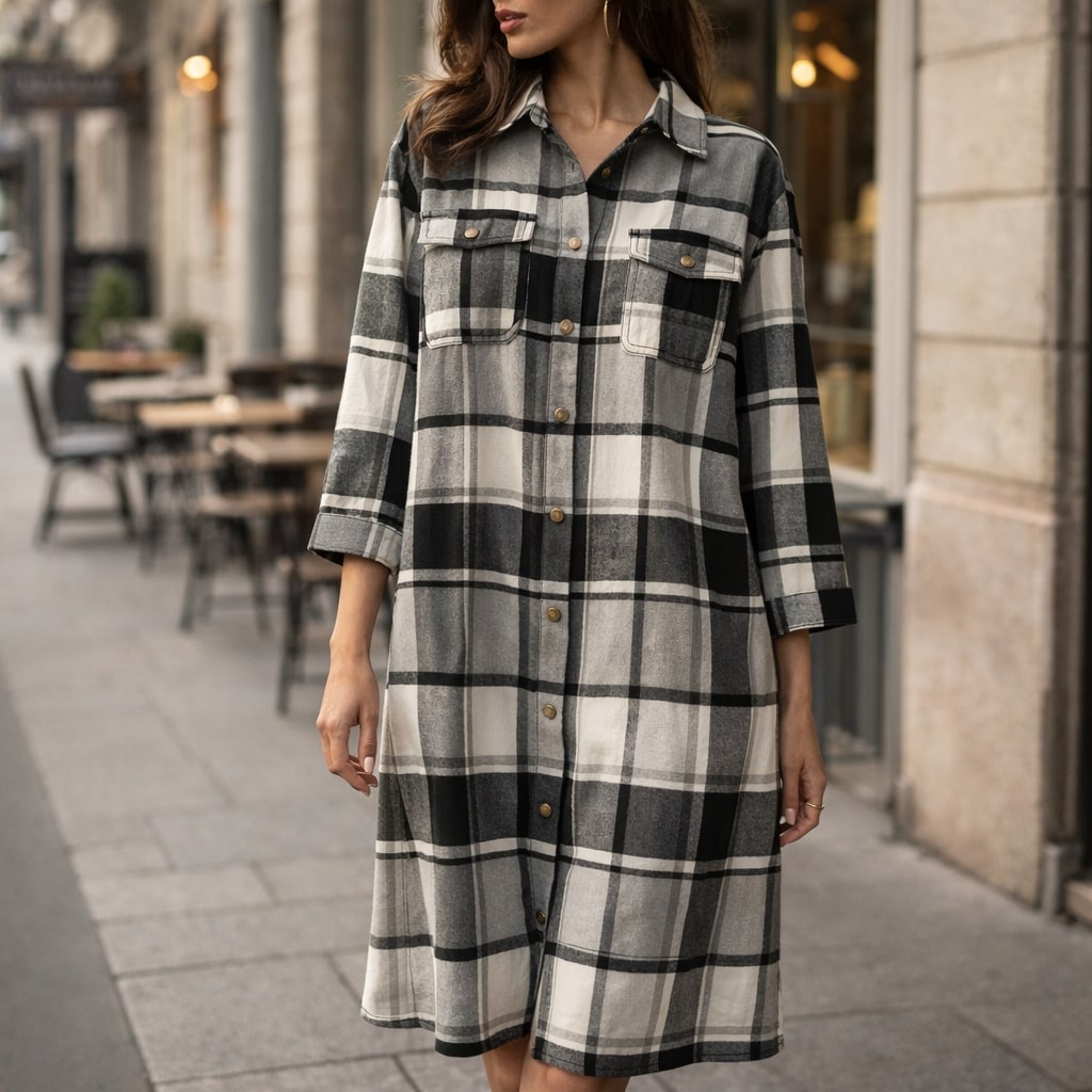 Lucia Plaid Coat