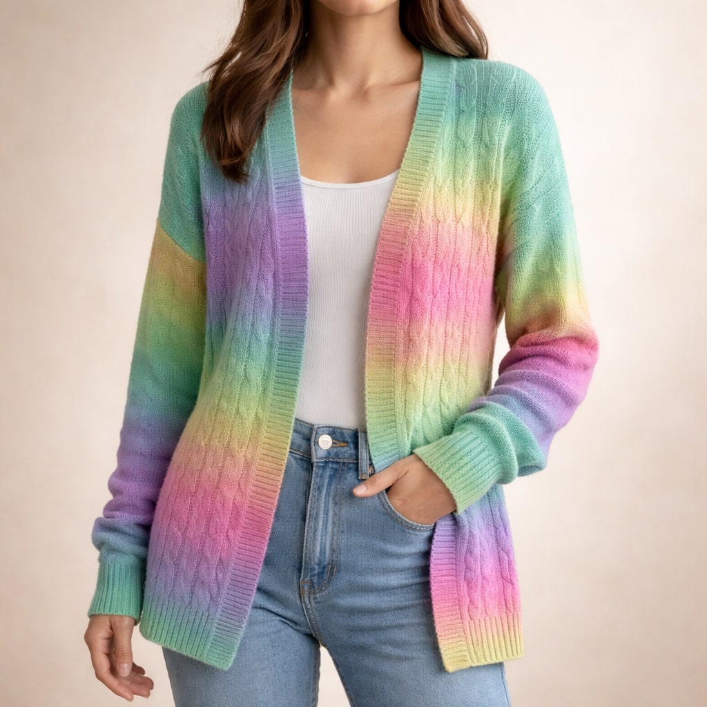 Alina Cable Knit Cardigan