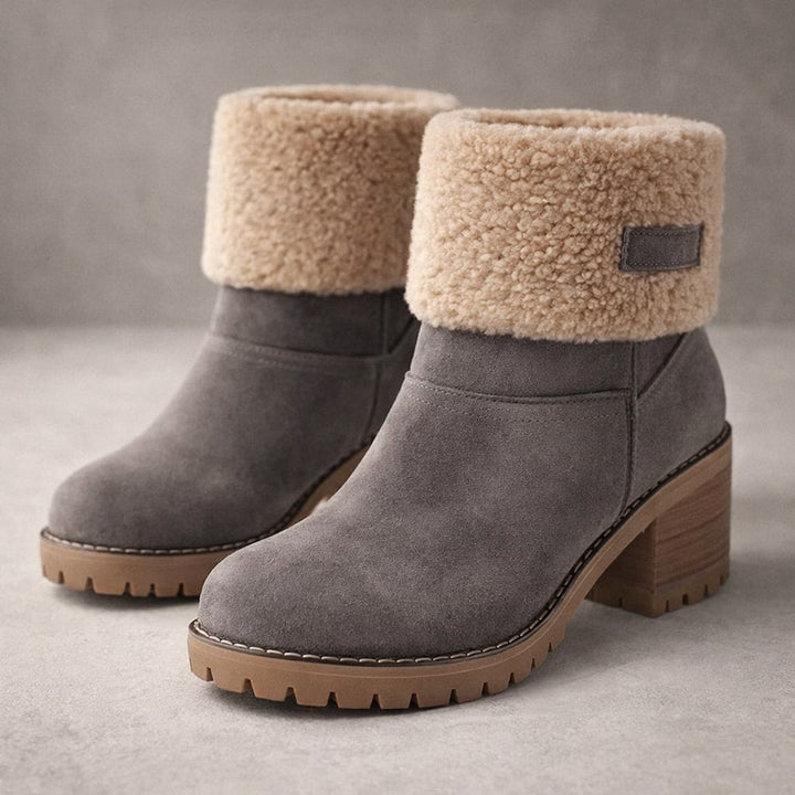 Valeria Suede Cuffed Ankle Boot
