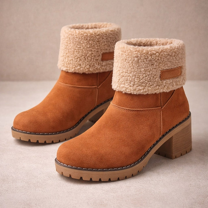 Valeria Suede Cuffed Ankle Boot