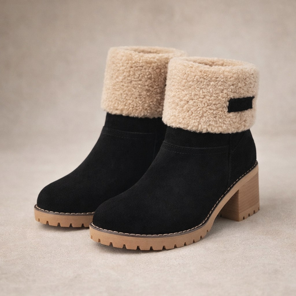 Valeria Suede Cuffed Ankle Boot