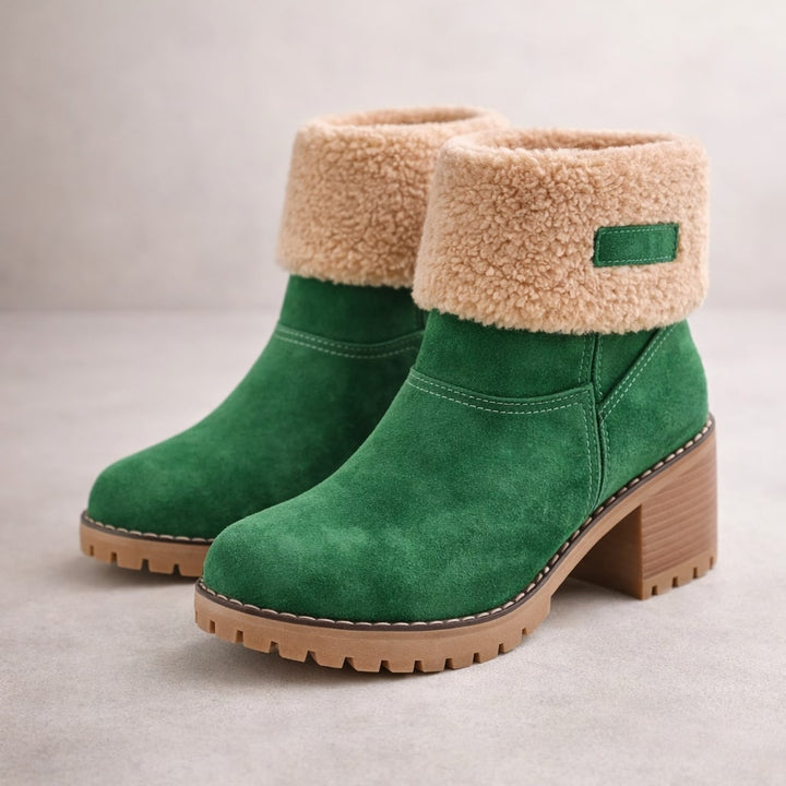 Valeria Suede Cuffed Ankle Boot