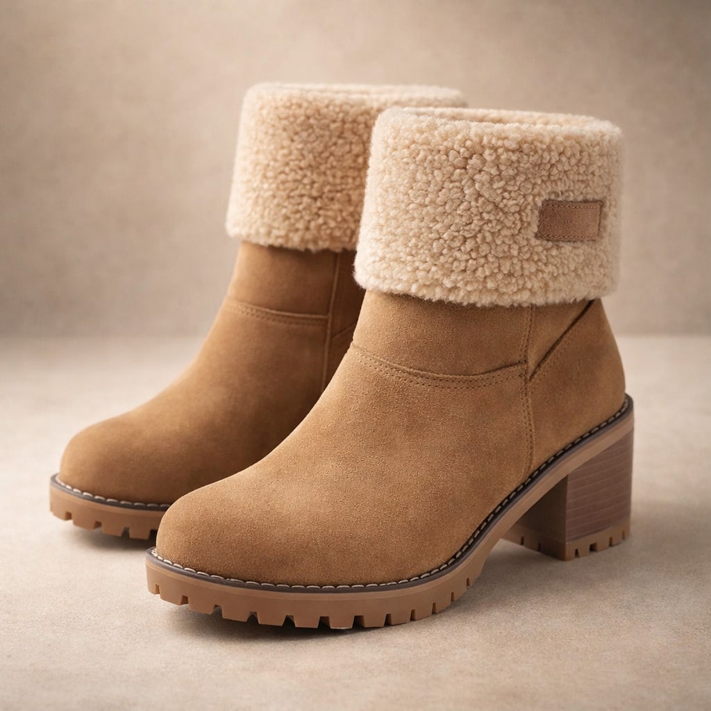 Valeria Suede Cuffed Ankle Boot