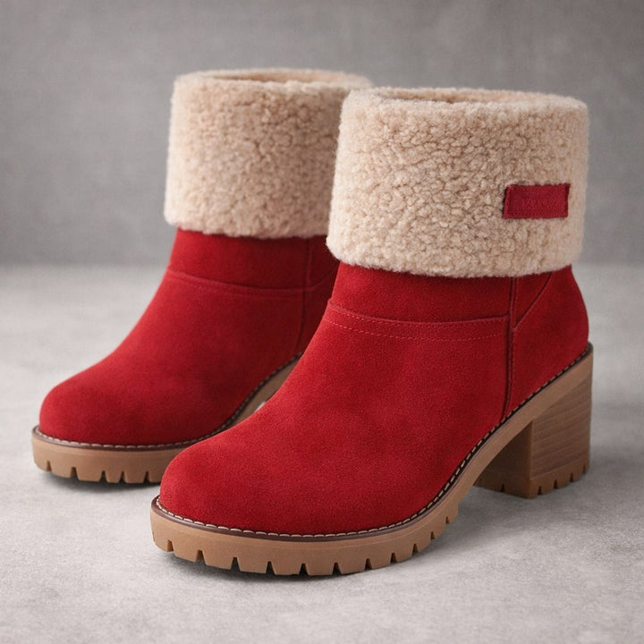 Valeria Suede Cuffed Ankle Boot