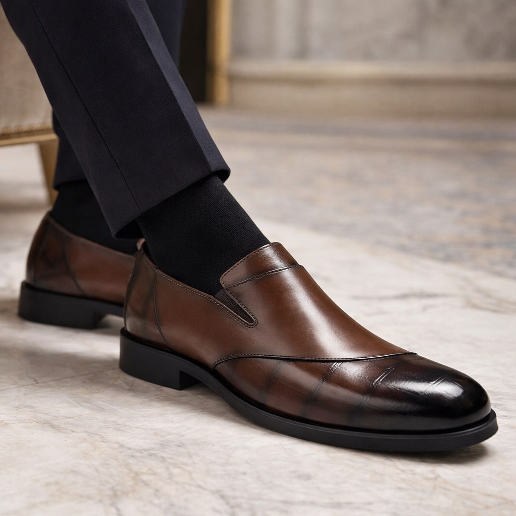 Riccardo Leather Slip-On Shoe